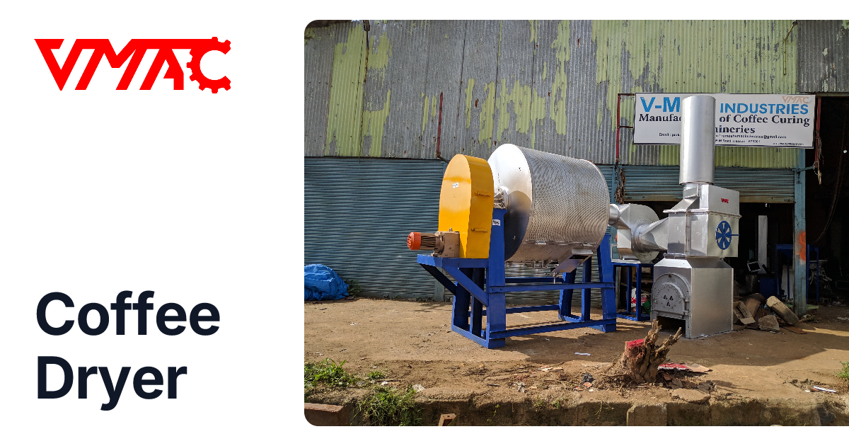 Coffee Dryer Machine Manufacturer | Rotary Drum Dryer 100–8,000 kg ...